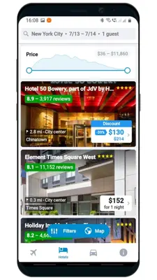 TicketHotel - Flights and hotels android App screenshot 1